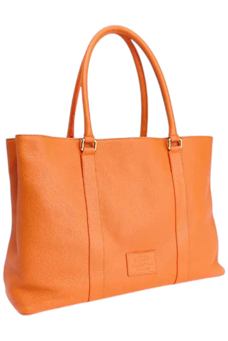 Terrida The Colorful Leather Tote Bag Orange